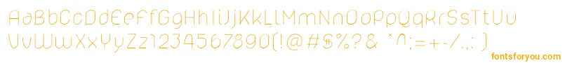 Lelim200 Font – Orange Fonts on White Background