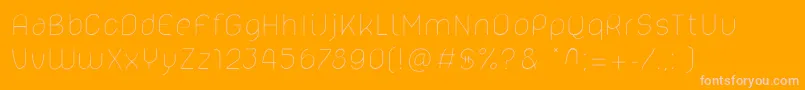 Lelim200 Font – Pink Fonts on Orange Background