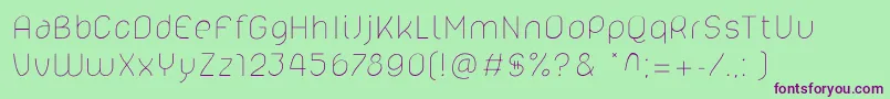 More about Lelim200 Font Lelim200 Font – Purple Fonts on Green Background