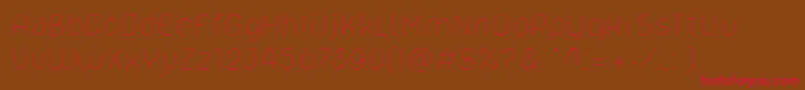 Lelim200 Font – Red Fonts on Brown Background