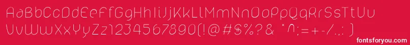 Lelim200 Font – White Fonts on Red Background