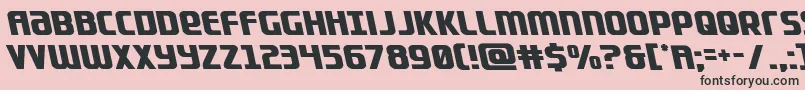 Lightsiderleft Font – Black Fonts on Pink Background