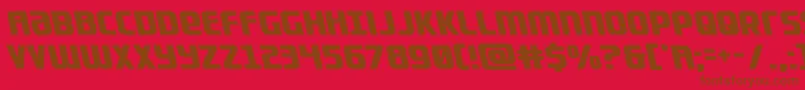 Lightsiderleft Font – Brown Fonts on Red Background