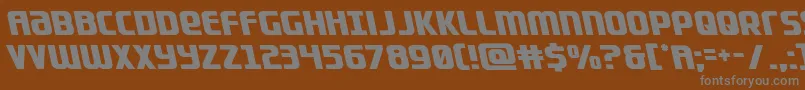 Lightsiderleft Font – Gray Fonts on Brown Background