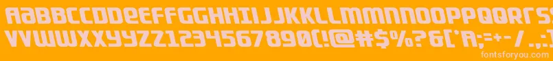 Lightsiderleft Font – Pink Fonts on Orange Background