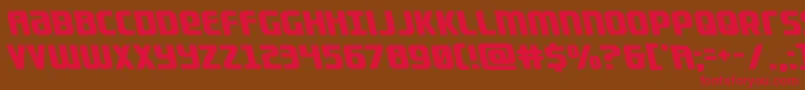 Lightsiderleft Font – Red Fonts on Brown Background