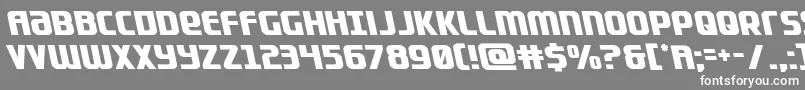 フォントLightsiderleft – 灰色の背景に白い文字