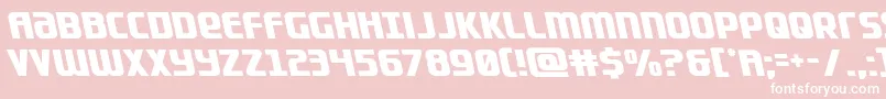 Lightsiderleft Font – White Fonts on Pink Background