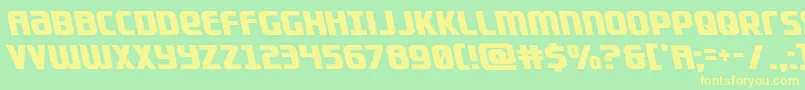 Lightsiderleft Font – Yellow Fonts on Green Background