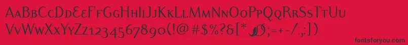 DyadisscitcTt Font – Black Fonts on Red Background