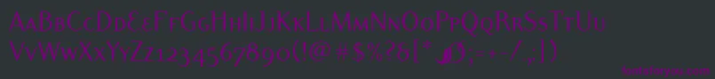 DyadisscitcTt Font – Purple Fonts on Black Background