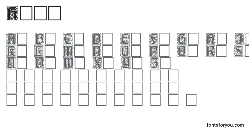 Шрифт Hale – алфавит, цифры, специальные символы