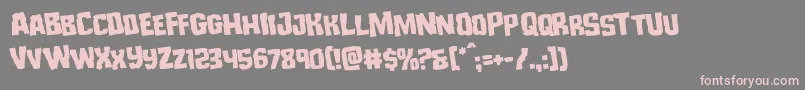 Monsterhunterrotate Font – Pink Fonts on Gray Background