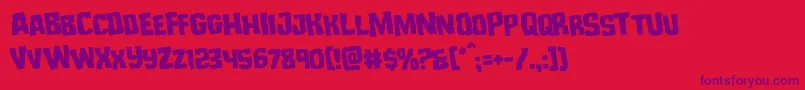 Monsterhunterrotate Font – Purple Fonts on Red Background