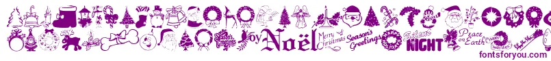 Xmastyme-fontti – violetit fontit