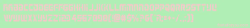 Legiosabinacond Font – Pink Fonts on Green Background