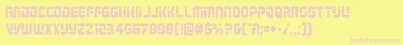 Legiosabinacond Font – Pink Fonts on Yellow Background