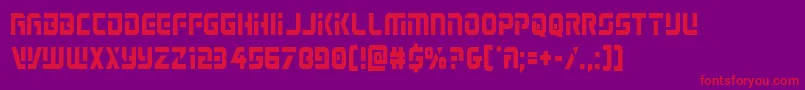 Legiosabinacond Font – Red Fonts on Purple Background