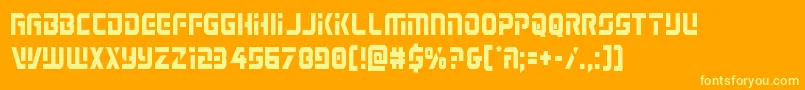 Legiosabinacond Font – Yellow Fonts on Orange Background