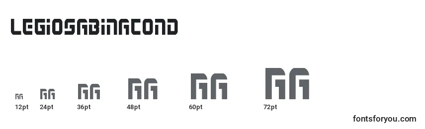 Legiosabinacond Font Sizes
