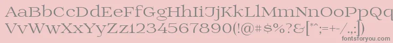 Prida01 Font – Gray Fonts on Pink Background