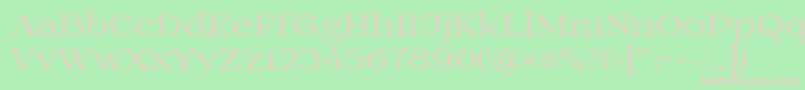 Prida01 Font – Pink Fonts on Green Background