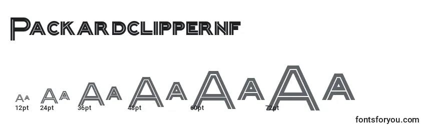 Packardclippernf (109564) Font Sizes