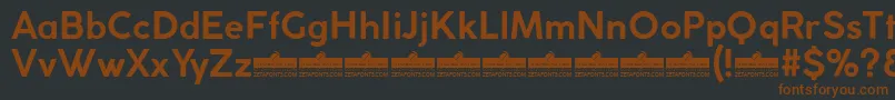 CocogothicBoldTrial Font – Brown Fonts on Black Background