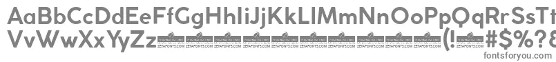 フォントCocogothicBoldTrial – 白い背景に灰色の文字