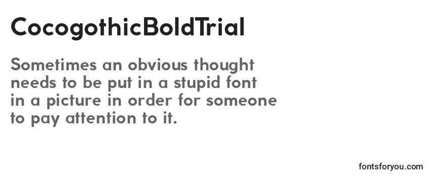 CocogothicBoldTrial Font