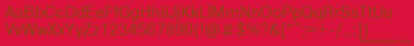 NtharmonicaNormal90n Font – Brown Fonts on Red Background