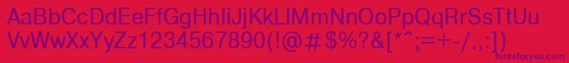 NtharmonicaNormal90n Font – Purple Fonts on Red Background