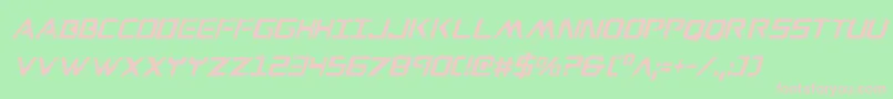 Шрифт Wareagleci – розовые шрифты на зелёном фоне