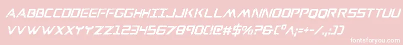 Wareagleci Font – White Fonts on Pink Background