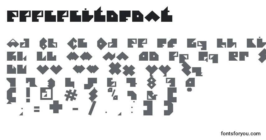 A fonte EPececitoFont – alfabeto, números, caracteres especiais