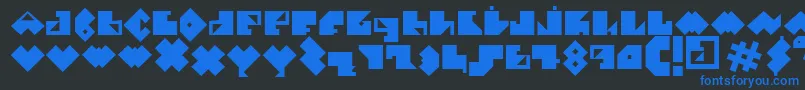 EPececitoFont Font – Blue Fonts on Black Background