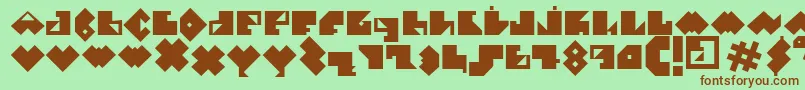 EPececitoFont Font – Brown Fonts on Green Background