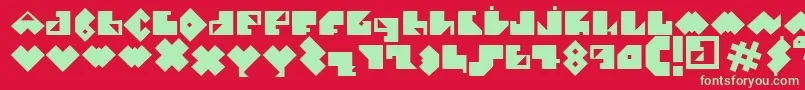EPececitoFont Font – Green Fonts on Red Background