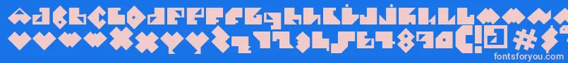 EPececitoFont Font – Pink Fonts on Blue Background