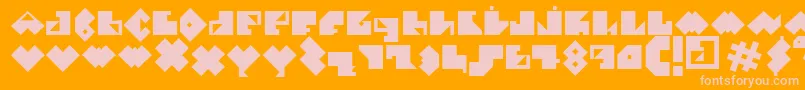 Шрифт EPececitoFont – розовые шрифты на оранжевом фоне