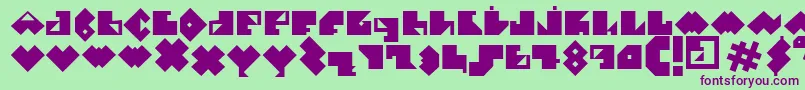 EPececitoFont Font – Purple Fonts on Green Background