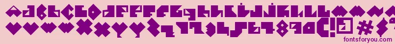 EPececitoFont Font – Purple Fonts on Pink Background