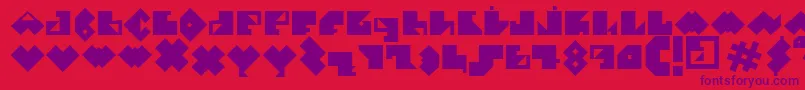 EPececitoFont Font – Purple Fonts on Red Background
