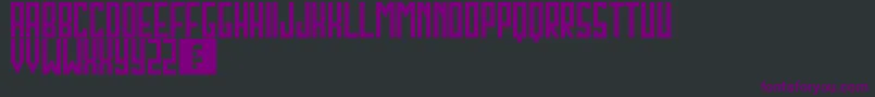 Шрифт Northwest – фиолетовые шрифты на чёрном фоне