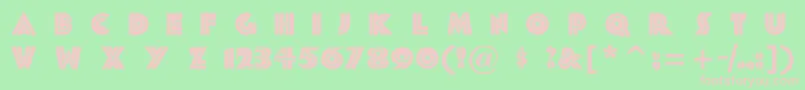 FortySecondstreet Font – Pink Fonts on Green Background