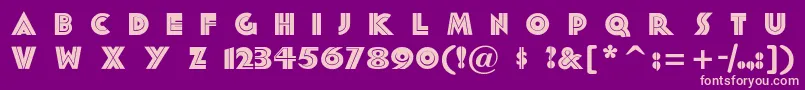 FortySecondstreet Font – Pink Fonts on Purple Background