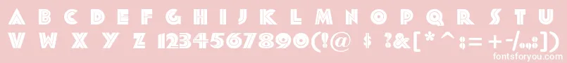 FortySecondstreet Font – White Fonts on Pink Background