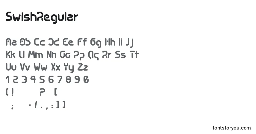 Fuente SwishRegular - alfabeto, números, caracteres especiales