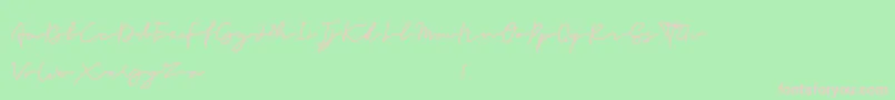 Forever Font – Pink Fonts on Green Background