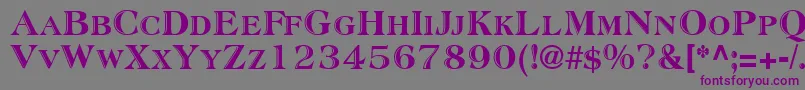 AtlanticInlineNormal Font – Purple Fonts on Gray Background
